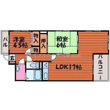 ビュー小林の物件間取画像